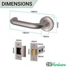 EAI Return to Door Lever on Rose Handle & Latch