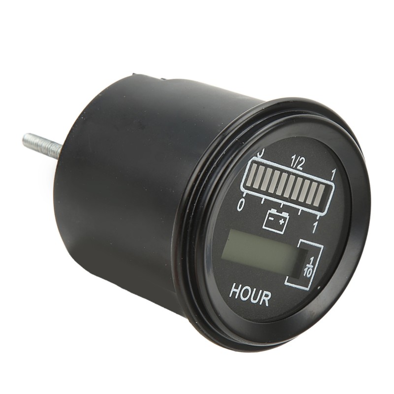 24V Round Battery Gauge 10 Levels LED Battery Indicator for