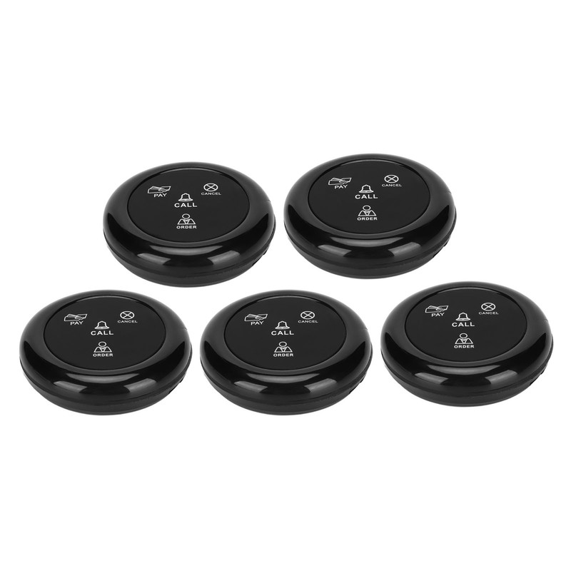 5pcs Wireless Caregiver Pager SOS Call Buttons 433MHz Smart Call