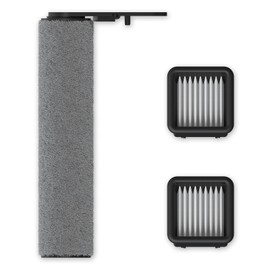 Mamibot 1PCS Roller Brush and 2PCS HEPA Dust Collectors for Flomo I Plus Wet & Dry Vacuum