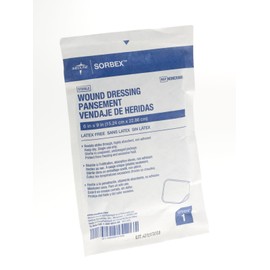 Medline SORBEX Sterile Absorbent Dressings, 6" x 9", Non-Adherent Outer Layer, 1 Each