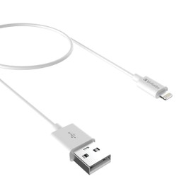 Verbatim Charge & Sync Lightning Cable 1m - White