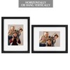 Golden State Art, 9X12 Black Photo Frame - Solid Wood