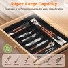 Spaclear Expandable Large Silverware Organizer - BPA-Free Food-Safe Utensil Drawer