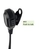 BVMAG G Shape Earpiece Headset Ear Piece with PTT Mic