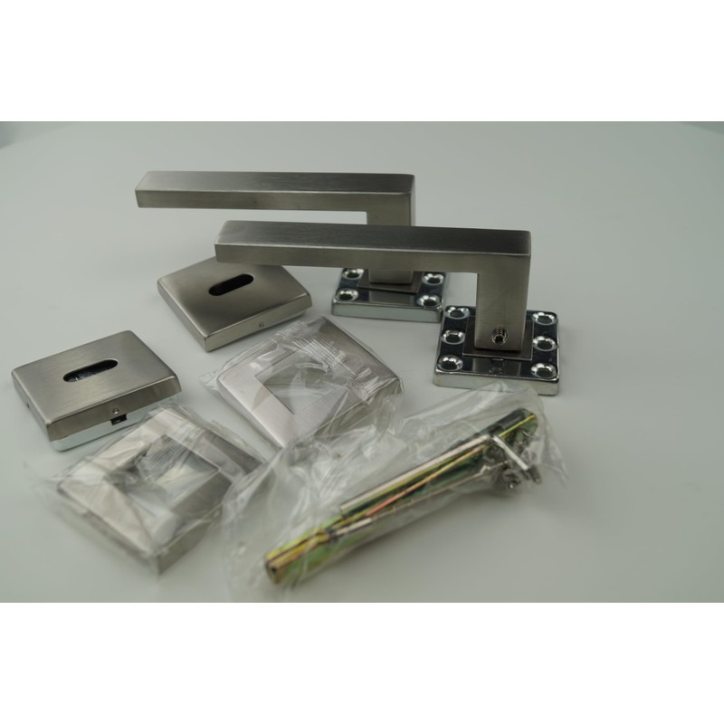 Sellon24® Door Handle Stainless Steel Matt for Interior Doors BB