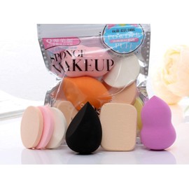 Kira Makeup 6 in 1 Cotton Pad Applicator Foundation Makeup Blender Powder Buff Sponge Cosmetic Puff Women's & Girls Cosmetic Makeup Beauty (Pack of 1)