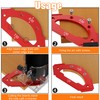 Radius Clamp Milling Cutter Template, Angle Milling Template, Router, Three