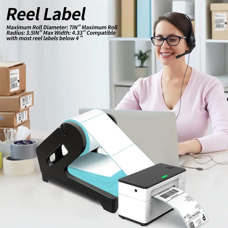 UOSIWYA Label Holder, Label Holder, 2-in-1 Thermal Label Holder for