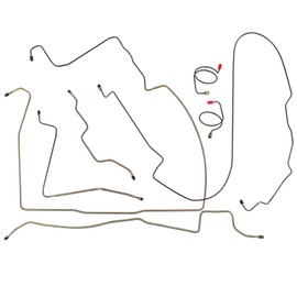 GLOSSY AUTO PARTS Complete Power Brake Line Kit Replacement for 1987-1995 Jeep Wrangler YJ JPB8701 JPB9302 JPB9502