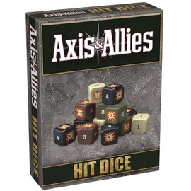 Renegade Games Studio: Axis & Allies: Hit Dice - 72 Dice in 4 Styles 16mm Military Style Travel Bag Strategy Board Game Accessories and Upgrade