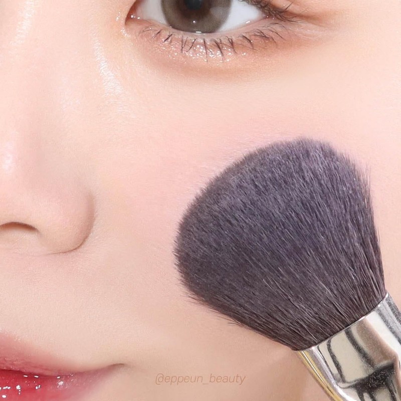 PICCASSO 108 Blusher Brush, Premium Wool Design, Anti-Flap, Natural, Uniform