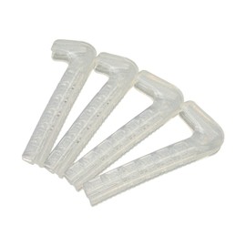 Zerodis Ice Skate Blade Guard, Ice Skate Guard Spring Design for Hockey Skates (Translucent)