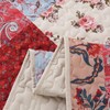 Floral Patchwork Quilt Set Twin Size 2 Pieces,Boho Soft Microfiber