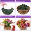Waipfaru Artificial Flowers for Outdoors, Fake Hanging Plants Flowers with