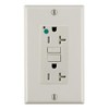 Leviton 20A-125V Extra-Heavy Duty Hospital Grade Tamper-Resistant Duplex Self-Test GFCI