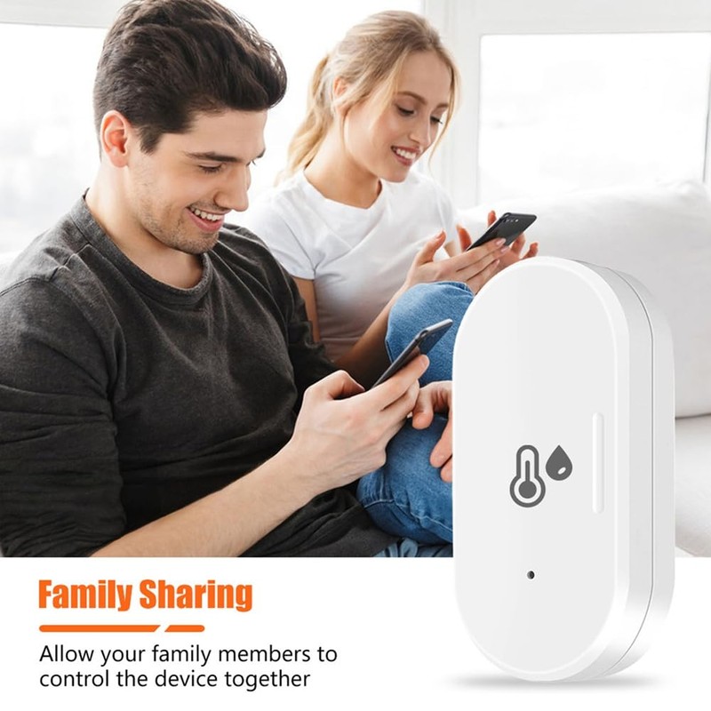 Dytabepl Mini Thermometer Hygrometer, Tuya ZigBee Smart Temperature and Humidity