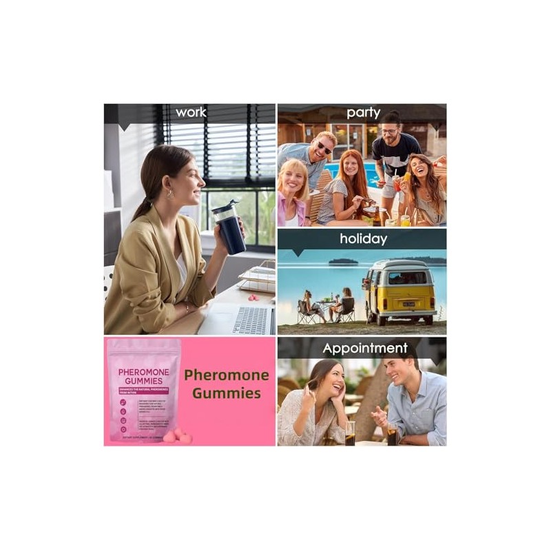 Women's Pheromone Gummies for Health, Scientific Formula with Beetroot, Parsley,