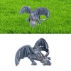 Big Squatting Dragon Sculpture Resin Gardening Ornaments for Home Outdoor