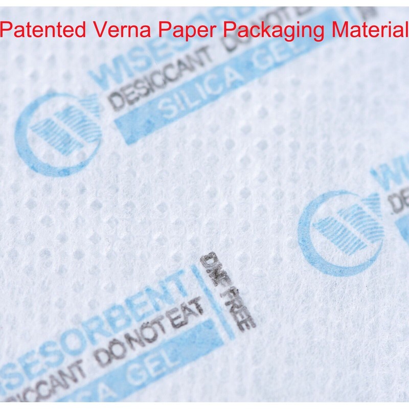Wisesorb 500pcs 5 Gram Silica Gel Packs Verna Packed White