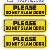 Unbranded/Generic 3x ~ PLEASE DO NOT SLAM DOOR Vinyl Bumper