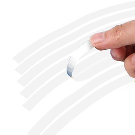 Leasinder 16pcs 17-19'' Reflective Wheel Rim Stripe Decal Sticker for Motorcycle Wheels Car Cycling Bike Bicycle Night Safety Decoration Stripe Universal Reflective Rim Stickers (Style 1 White)