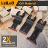 LEILUO 7 Pcs Oscillating Tool Blade Japanese Teeth Extra Long