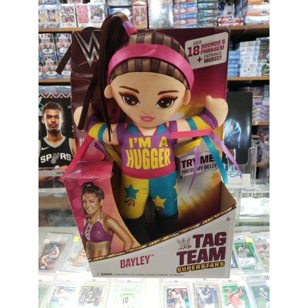 Mattel WWE Tag Team Bayley Superstar Plush Doll Toy w/