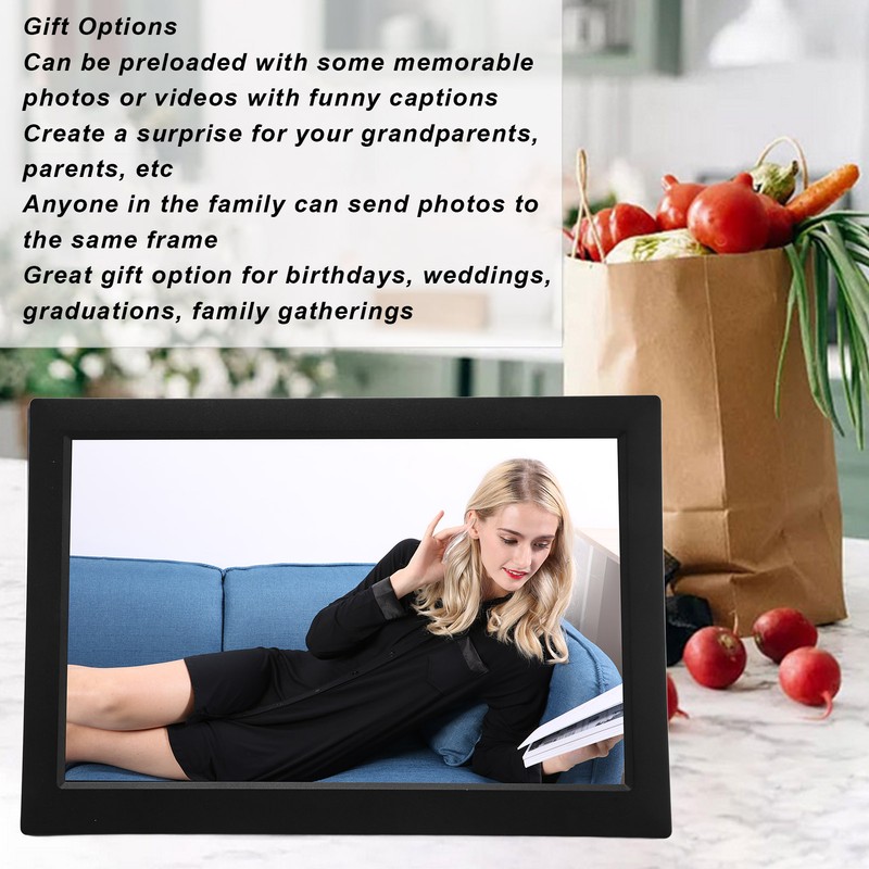 Digital Photo Frame 10.1 Inch HD IPS Touch Screen Auto