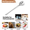 JCHCAMRY My Ice Cream Spoon Engraved Stainless Steel Spoon,Long Handle
