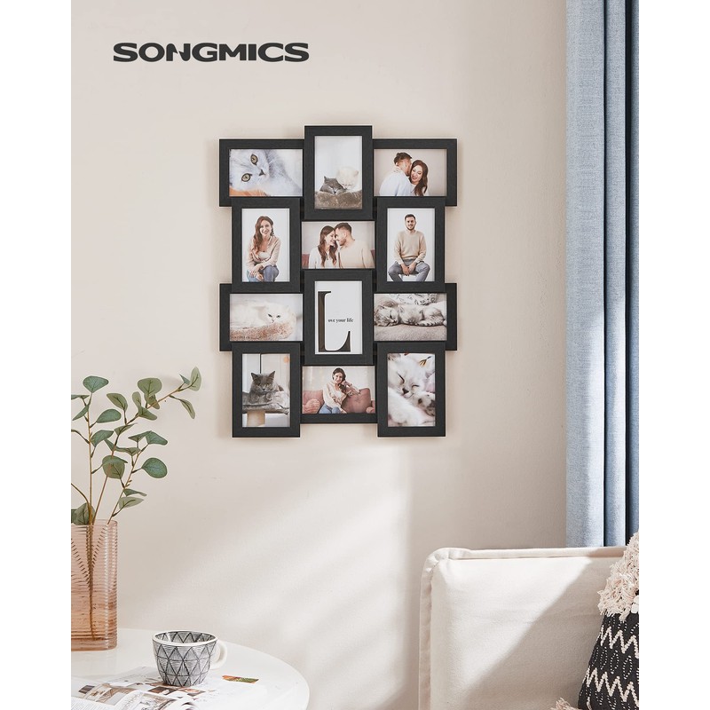 SONGMICS Collage Picture Frames, 4x6 Picture Frames Collage for Wall