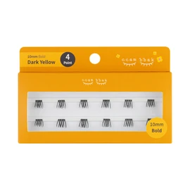 CCAMBBAK Kampak Bold Partial False Eyelash Eyelash Extensions Semi-Permanent Idle Type 0.4 - 0.5 inches (10 - 12 mm) Eyelash Self False Eyelashes, Natural, Popular, DIY False Eyelashes (0.4 inch (10