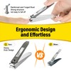 Nail Clipper Set,Premium Stainless Steel Fingernail and Toenail Clipper Cutters