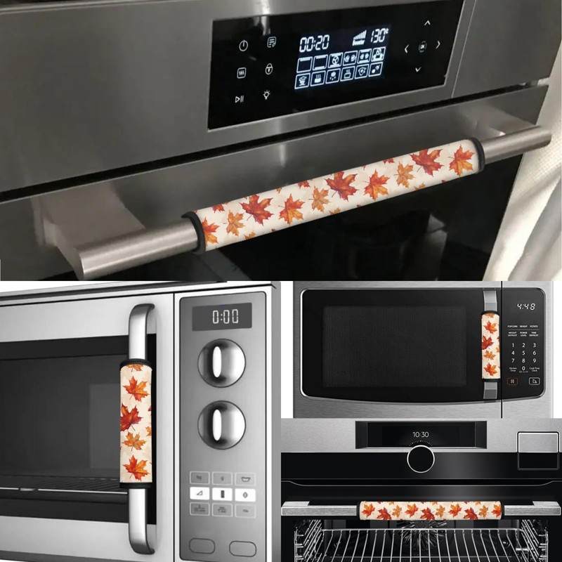 NETILGEN Thankgiving Decor Refrigerator Holder Handle Cover Set of 6,Anti-Skid
