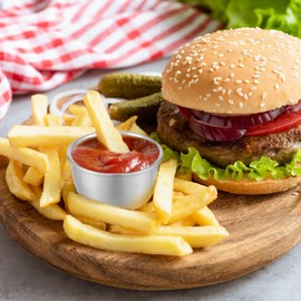 12Pcs Sauce Dipping Bowl 45ml Stainless Steel Dipping Cups Sauce Dishes Mini Multipurpose Condiment Seasoning Container for Home Party Restaurants(45ml)