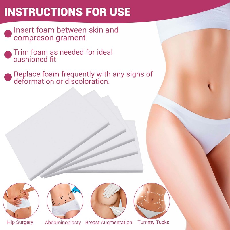 Ms.Medic [5 Pack] Lipo Foam Ab Board for all types