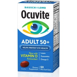 Ocuvite Premium Vitaminas Ojos Adulto 50+ 50 Capsulas Eg Oo6 Sabor Sin Sabor