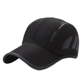 White Fang CZA087 Cap, Hat, Mesh, UV Protection, Trend, Sports, Simple, Men's, Women's,, Black