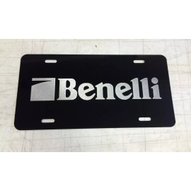 BLVD BENELLI Car Tag Diamond Etched on Aluminum License Plate