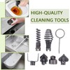 Drain Cleaner Combination Cutterhead Set, 7-Piece Drain Cleaner Spring Loaded