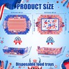 Independence Day Party Food Tray & Wax Paper Set -