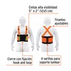 Truper FAJA-MN, Faja lumbar de alta visibilidad c/reflejantes, naranja, M