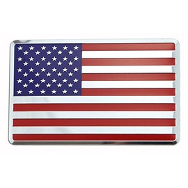 LFPartS USA Embossed Metal Flag for Cars, Trucks (3.12" x 2", Color Flag)