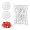 Plastic Bowls Cups Covers, 100 Pieces Plastic Food Cover, Food