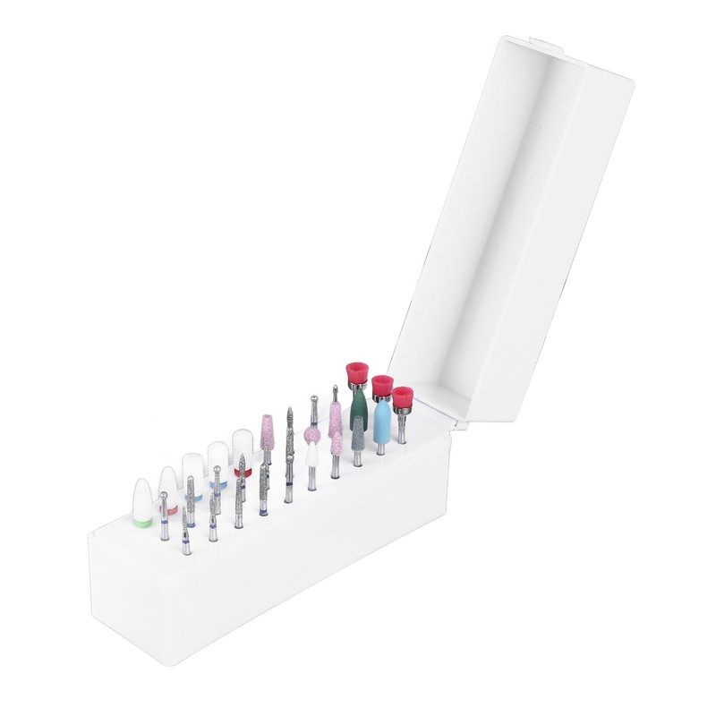 30pcs Nail Drill Bits Set Professional Steel Cuticle Remover Bits