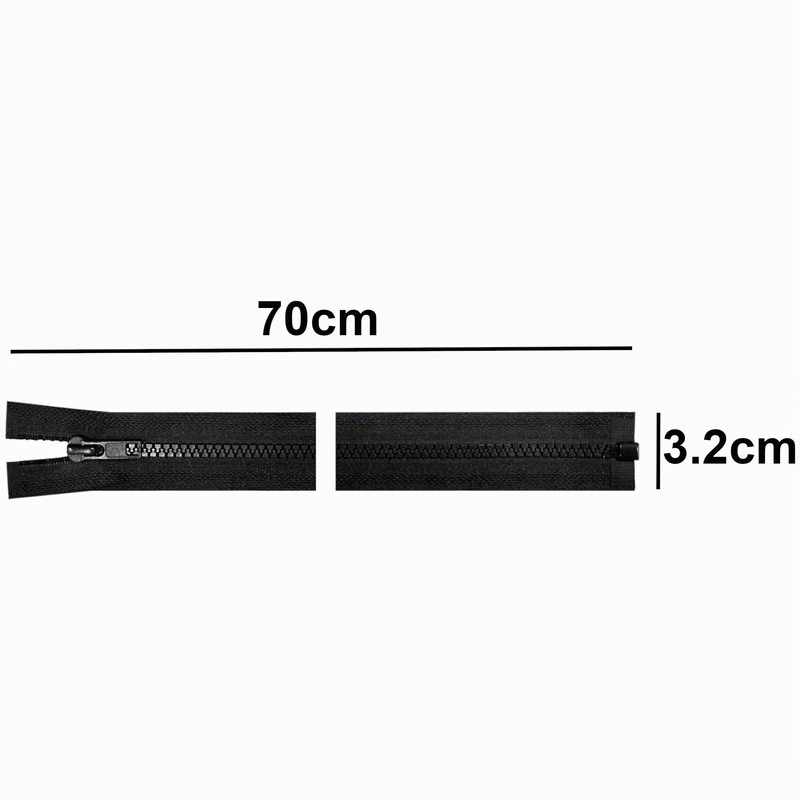 cyclingcolors 2x Cerniera Lampo n. 5 70 cm Chiusure Cursore