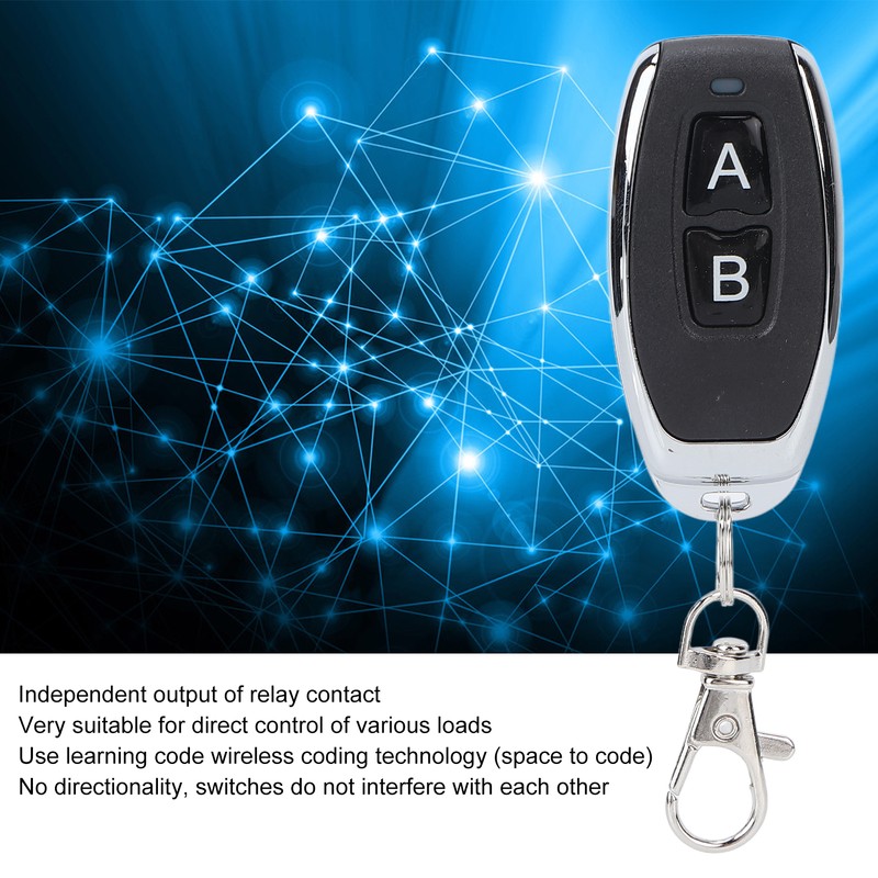 Mini Remote Relay 433MHz Learning Wireless RF Transmitter Receiver Switch