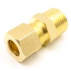 AHFMANG 5PCS Brass Compression Tube Pipe Fitting Connector 3/8" NPT