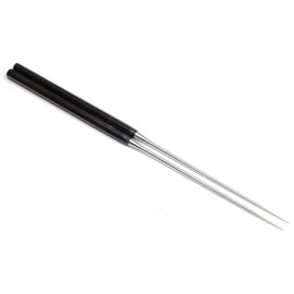 Yoshihiro Moribashi Chopsticks Premium Japanese Sushi Chef's Traditional Garnishing Plating Tweezers Octagonal Ebony Handle - Made in Japan (6.5"(165mm))