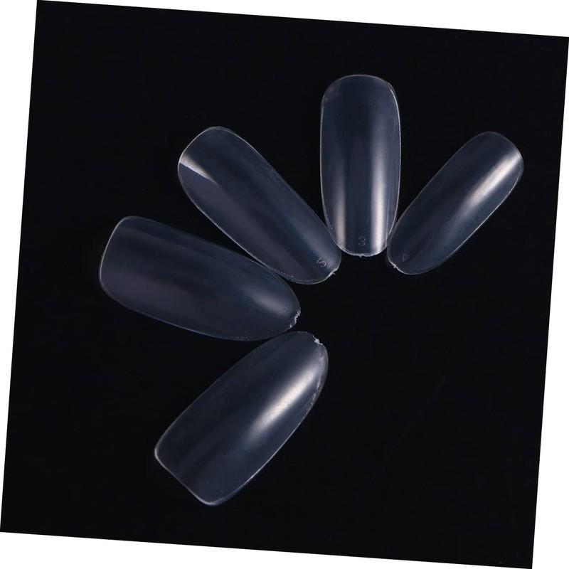 Baluue Manicure Nail Art 500pcs Oval False Nails Full Cover